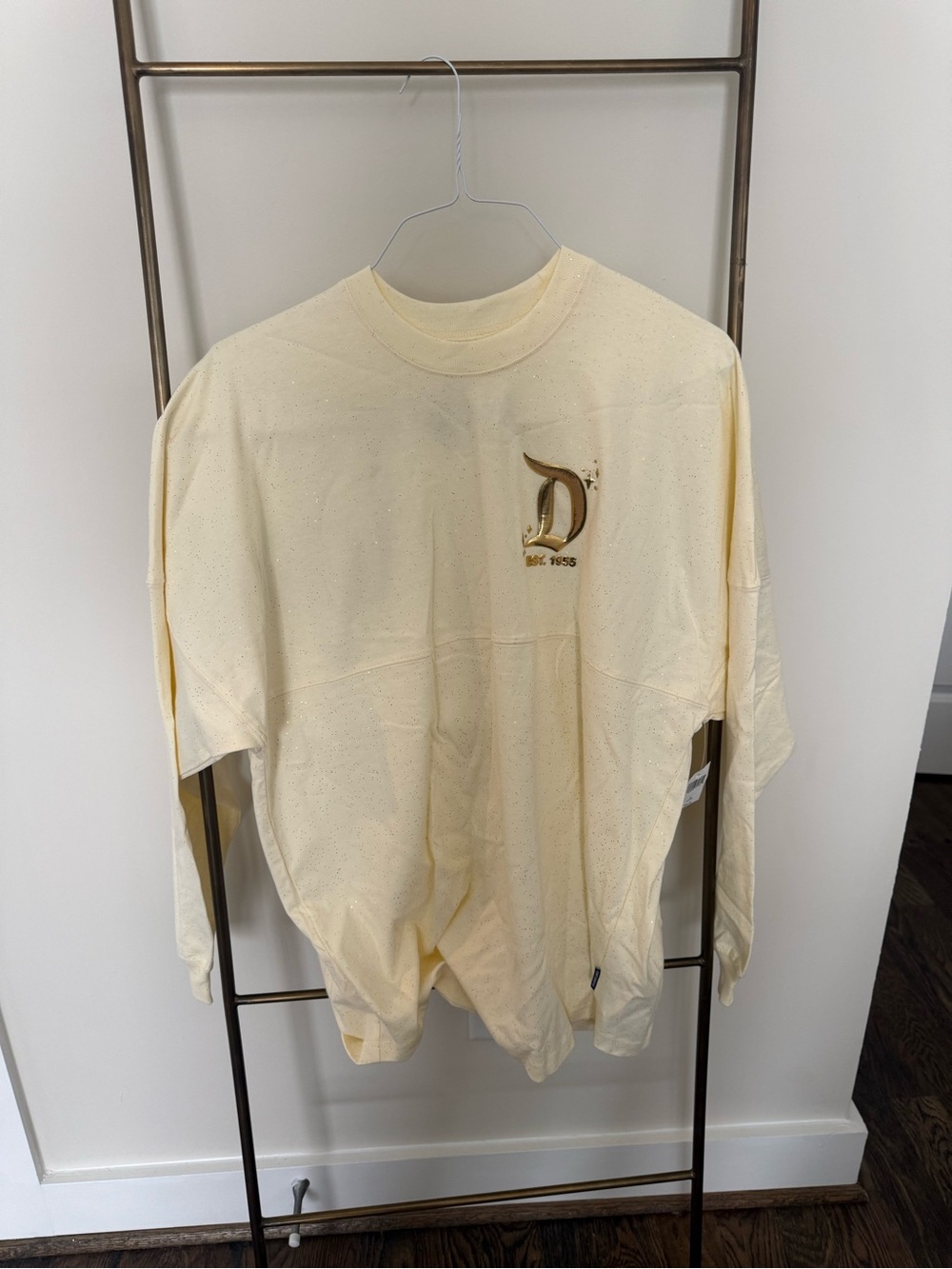 Disney Tops | Disneyland Spirit Jersey Cream Gold with Castle - Size Medium NWT